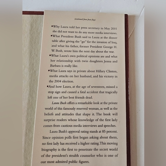 Laura Bush An intimate Portrait of the First Lady Ronald Kessler 2006 Home Books - Picture 15 of 16